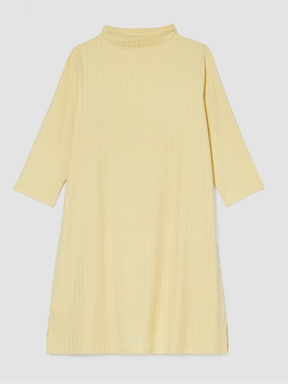 Eileen Fisher Stretch RibFunnel Neck Dress Size XL